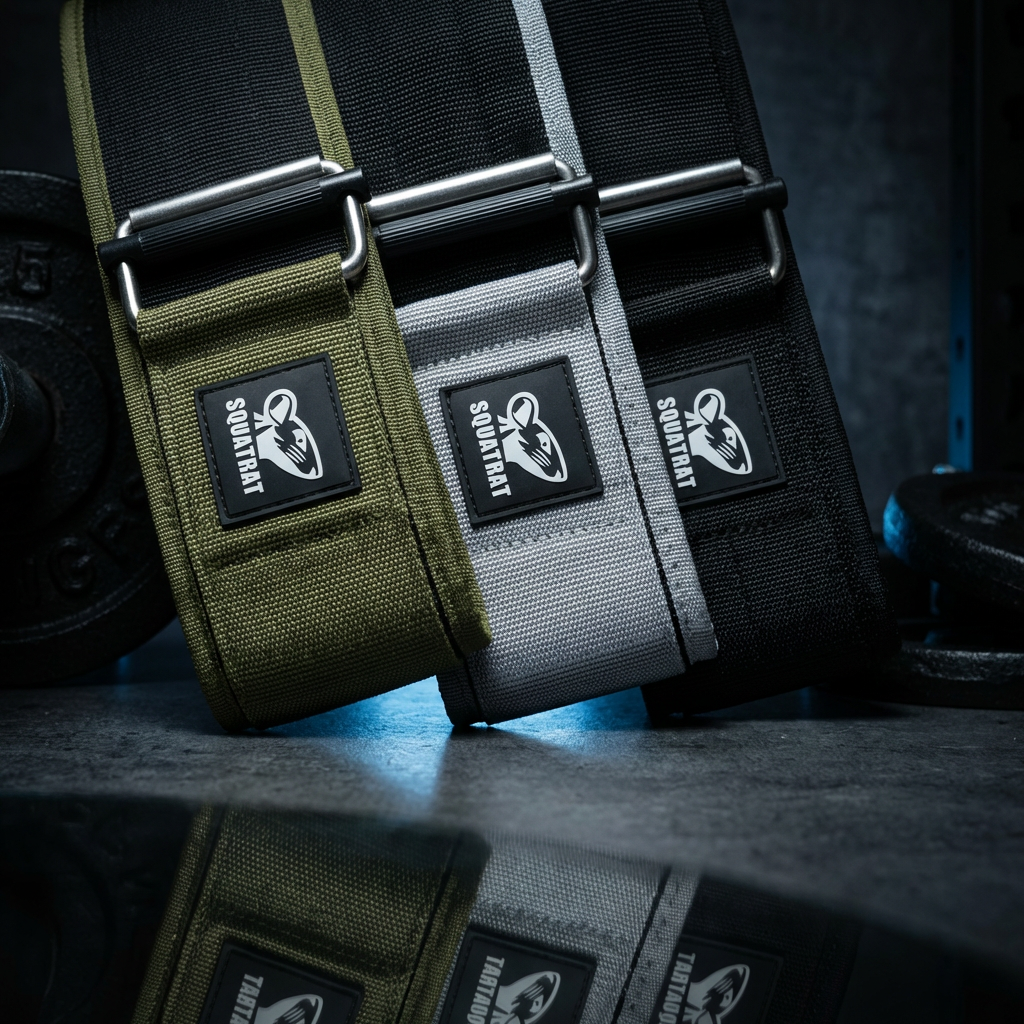 SQUATRAT canvas belt colors olive black grey