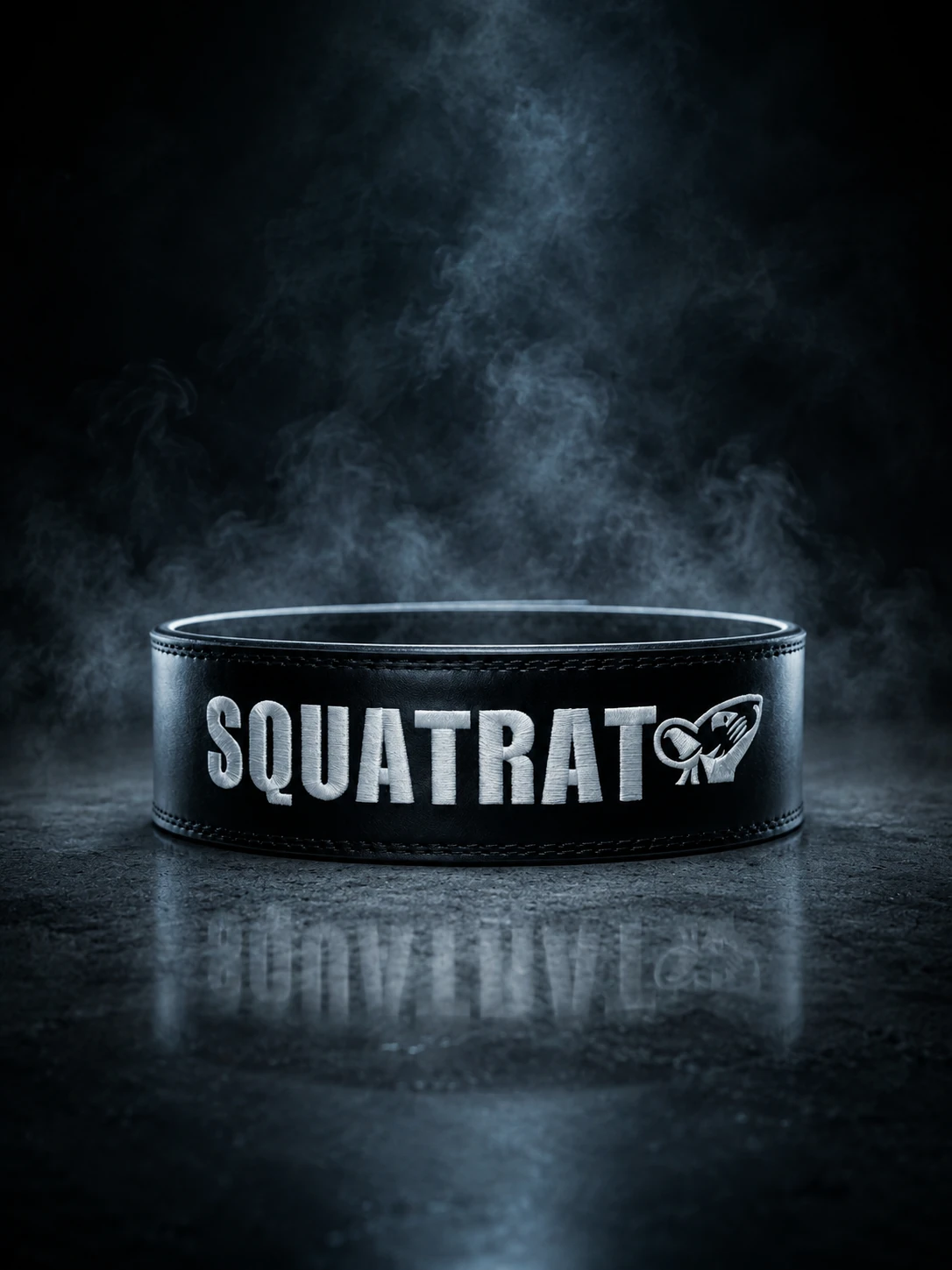 SQUATRAT canvas weightlifting belt vertical product shot