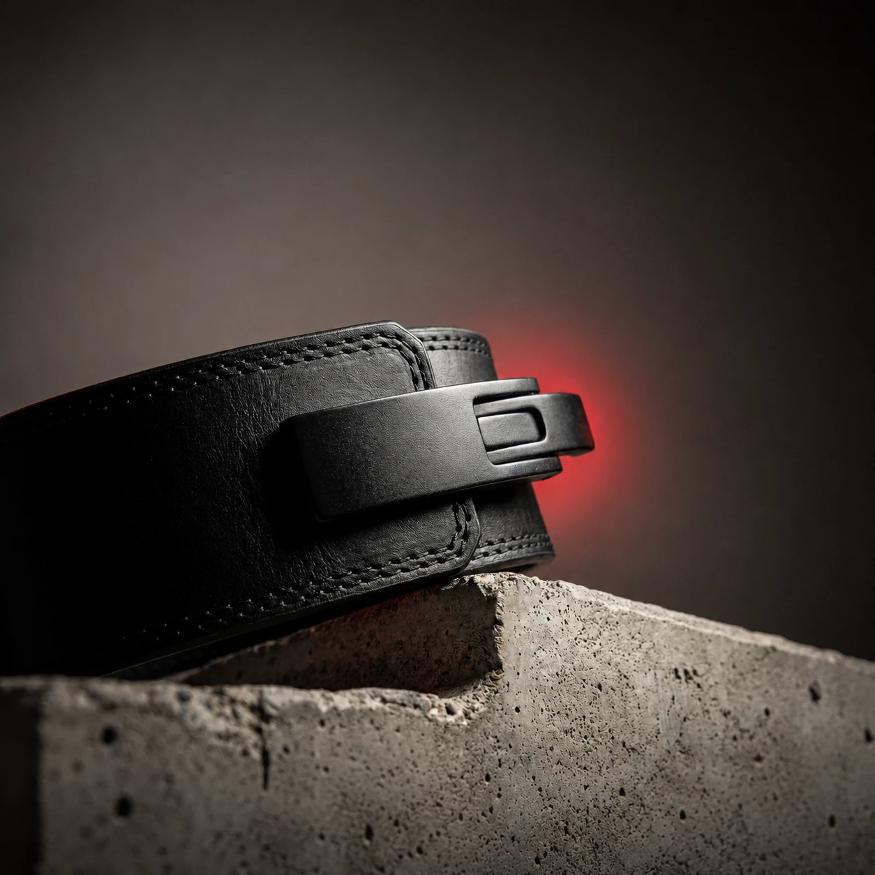 SQUATRAT lever belt black on concrete